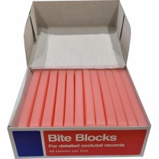 Metrodent Bite Blocks - LIGHT PINK (Matches Light Pink Sheets) - 48 sticks - 600g (WAXBB48LP)